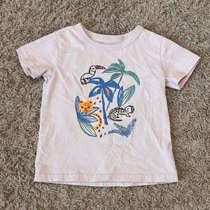 Tea Collection Baby Girl Purple Rainforest / Jungle Animals Tee Shirt Top